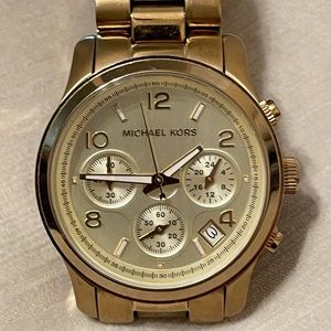 Michael Kors gold stainless steel watch
